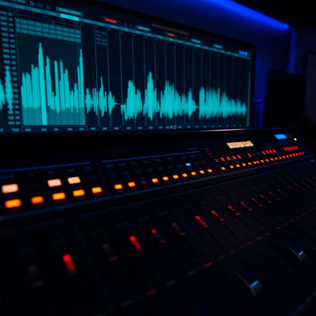 FL Studio vocal mixing session with electric cyan waveform and mixer channels